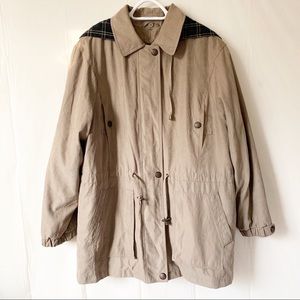 BRAETAN Women’s Jacket Flannel Lined Winter Hoodie Coat Light Brown Size…